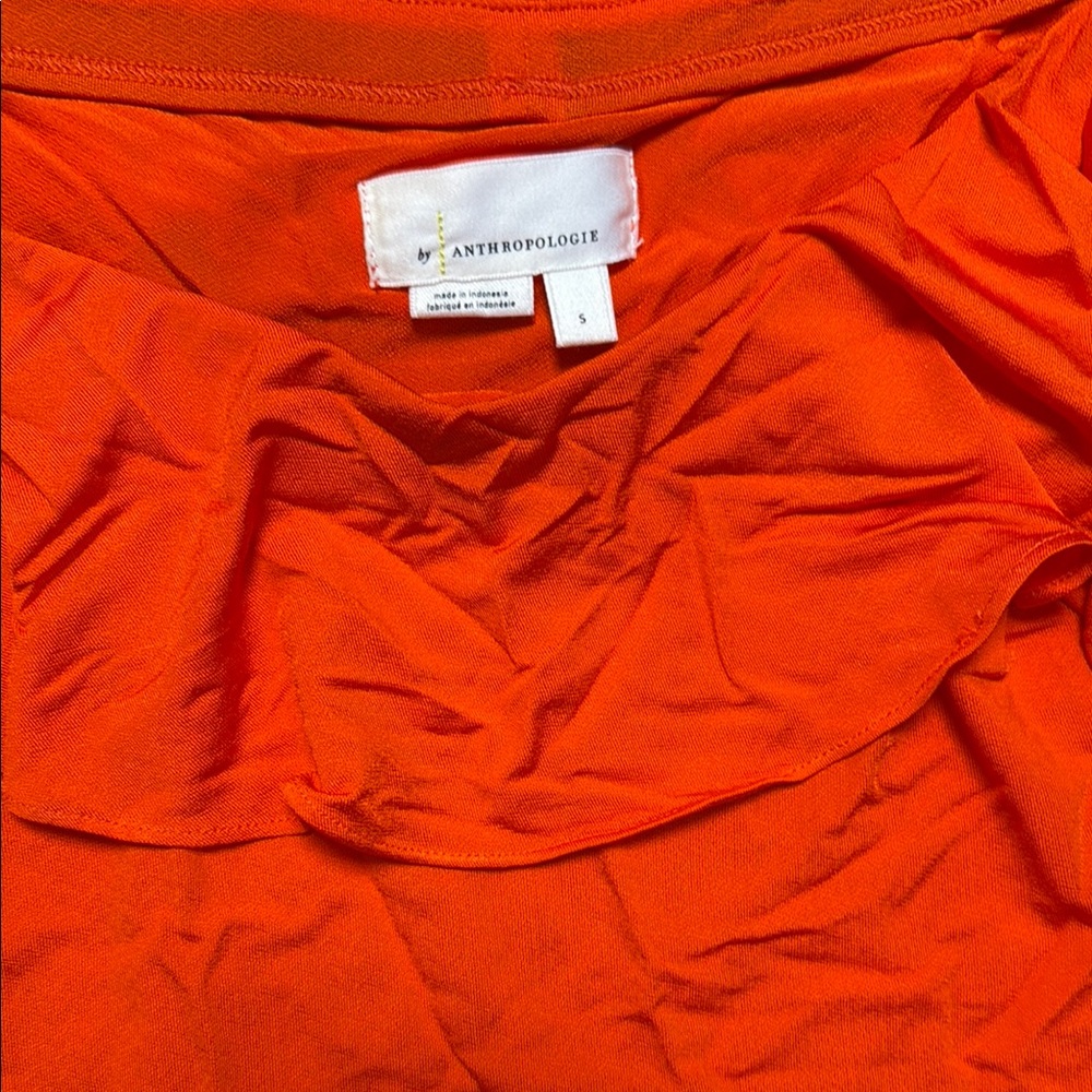 Anthony Orange Off-Shoulder Ruffle Top - Picture 2 of 3